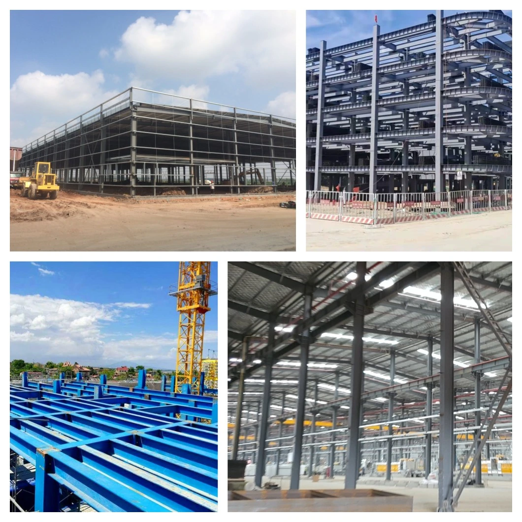 Prefab Pre-Engineered H Section Steel Multi-Span Large Indoor Space Wind/Seismic Resist Steel Structure Logistics Warehouse Building