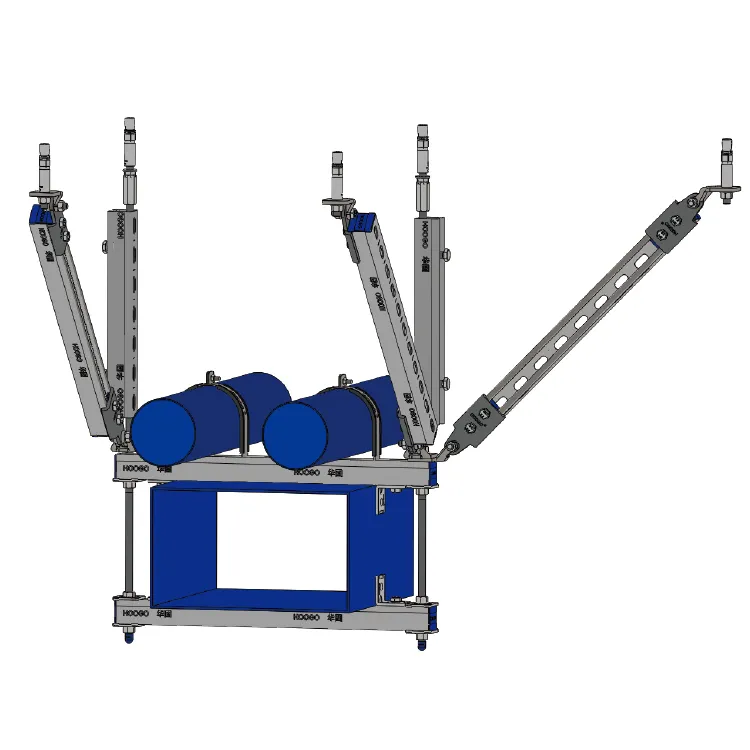 Sistema integrado Arriostramiento bidireccional Soporte de tuberías sísmicas Arriostramiento oscilante de canal ranurado Unistrut